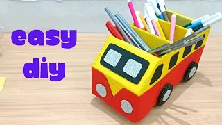 Pen Stand DIY| best cardboard craft idea | new craft tutorial for pencil stand| handmade crafts idea