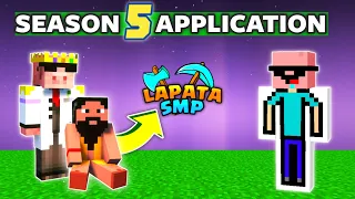 Lapata SMP Season 5 Application @PSD1 @NizGamer @SenpaiSpider#lapatasmpapplications5