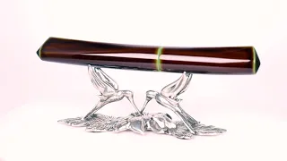 The Nakaya Dorsal Fin Version 2 Fountain Pen in Heki tamenuri Urushi