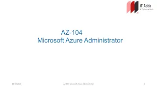 AZ 104 Microsoft Azure Administrator | Exam Dumps