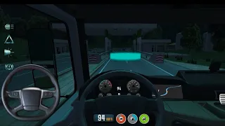 bus delivery | euro truck driver gameplay | Night Mode -5