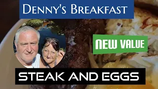 DENNY`S BREAKFAST ON INTERNATIONAL DRIVE /NEW SIRLOIN STEAK AND EGGS / GREAT VALUE