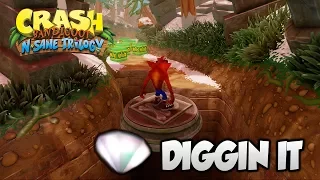 Crash Bandicoot 2 - "Diggin It" 100% BOTH Clear Gems and All Boxes (PS4 N Sane Trilogy)