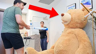 GIANT TEDDY BEAR PRANK! IT COMES ALIVE!