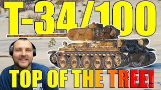 Live Gameplay: T-34/100 in the Top of the Tree Line! | World of Tanks