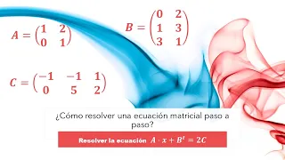 ¿Cómo resolver una ecuación matricial paso a paso?