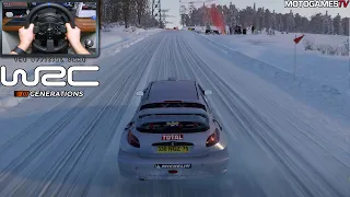 WRC Generations - Peugeot 206 WRC at Rally Sweden | Thrustmaster T300RS Gameplay [PS5]