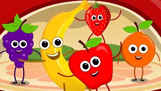 Five Little Fruits, Nursery Rhyme And Cartoon Video For Children