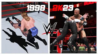 Evolution of Pedigree (Triple H finisher) in WWE / WWF games! (1998 - 2023)