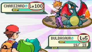 FIRE RED MAS TODOS SÃO LEVEL 100! - Desafio Pokémon Fire Red Treinadores LVL 100