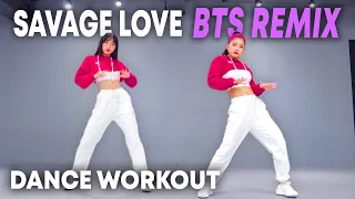 [Dance Workout] Savage Love (Laxed - Siren Beat) [BTS Remix] | MYLEE Cardio Dance Workout, Fitness