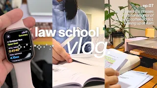 law school diary ep.07 📑📚 4am morning routine, healthy lifestyle, intense studying & coffee