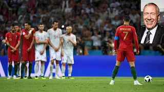 Ronaldo's  Freekick Vs Spain Martin Tyler Commentary