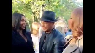 Star Cast- Amiyah, Empire's Terrence Howard and Queen Latifah at fox upfronts 2017