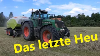 Gras mähen im Regen, das letzte Heu 2023