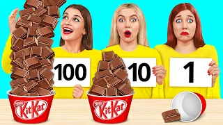 100 Слоев еды Челлендж | Сумасшедший челлендж от TeenDO Challenge