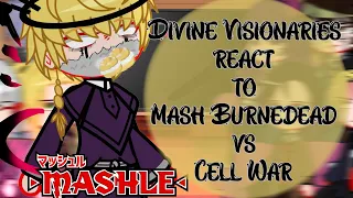 Divine Visionaries react to Cell War Vs Mash || Mash Burnedead || Mashle react