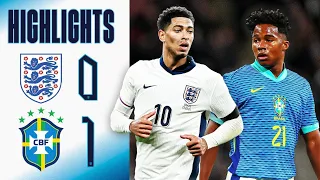 England vs Brazil highlights 0-1 & All goals 2024 HD. ENDRICK first goal.