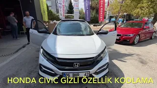 Honda Civic YouTube Video İzleme Gizli Özellik Kodlama Ankara İstanbul Erzurum