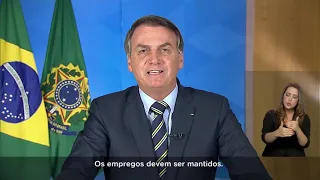 Assista ao pronunciamento de Jair Bolsonaro sobre crise do coronavírus