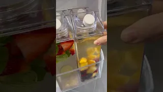 Infused water jugs ✨ #shorts #fridge #asmr #asmrsounds #fruit #organization #aesthetic #home