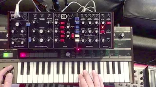 Behringer Model D Shine on You Crazy Diamond Minimoog intro