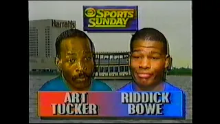 Riddick Bowe vs Art Tucker Full Fight Knockout! CBS Sports Sunday! pre Evander Holyfield.Batman.KO3.