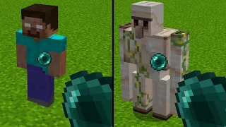 what's inside herobrine ? what's inside iron golem ?