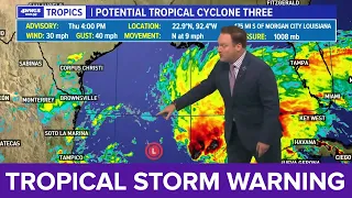 Tropical Storm Warning in Effect, Impacts Begin Friday