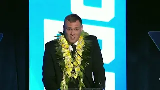 Iowa's Jack Campbell Accepts 2022 Campbell Trophy