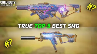 True Top 5 best SMG in Cod Mobile Season 1 #codm