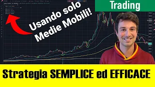 Strategia di TRADING SEMPLICE per TUTTI usando solo MEDIE MOBILI