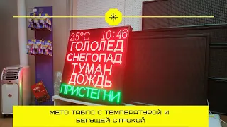 Табло погодных условий 1*1метр