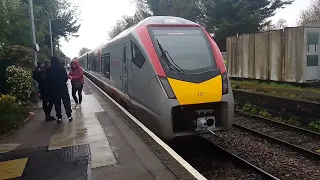 755 337 Flirt Greater Anglia train at Trimley station , Suffolk , East Suffolk line 23/4/23