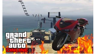 НЕПРОХОДИМЫЙ ПАРКУР НА БАЙКАХ В GTA 5 ONLINE (ЭПИК,ГОНКИ,УГАР) #2