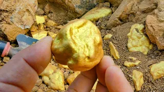 Gold Rush! Finding Treasure worth millions from Huge Nuggets of Gold, gold panning, Mining Exciting.