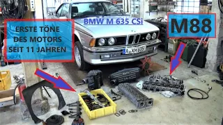 BMW M 635 CSi Fehler gefunden. Motor startet. Wechsel Steuerkette, Zylinderkopfdichtung - M88 S38