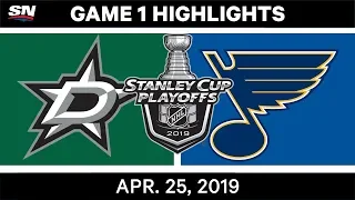 NHL Highlights | Stars vs. Blues, Game 1 - April 25, 2019