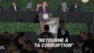 Donald Trump interrompu en plein discours par un élu musulman antiraciste