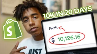 $0 To $10,000 Profit In 20 Days With Shopify Dropshipping!