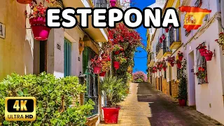 🇪🇦[4K] ESTEPONA Spain Old Town Walking Tour May 2023 | Málaga, Andalucía, Costa del Sol