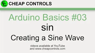 #106 Arduino Basics - sin Command - used to generate a sine wave - Arduino Programming Tutorial