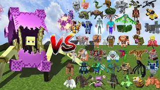 MUTANT SHULKER vs 100 BOSS MOBS