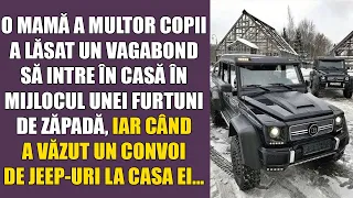 O mamă a multor copii a lăsat un vagabond să intre în casă în mijlocul unei furtuni de zăpadă, dar..