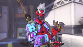 *NEW* Overwatch 2 Season 1 Battle Pass Genji Cyber Demon Mythic Skin Preview *IN GAME*