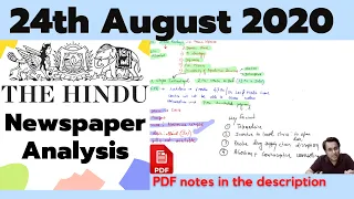 The Hindu Analysis 24 August 2020 by Sahil sir | Current Affairs for UPSC CSE/IAS |