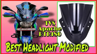 Best Headlight visor Modified #Apache RTR180