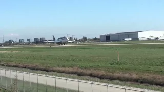 Iron maiden arriving at Vancouver Airport