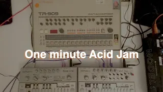 One Minute Acid Jam with TR-909 and 2x TB-303s