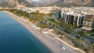 Konyaaltı Sahili - Liman Mahallesi - ANTALYA - 4K